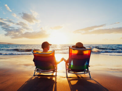 A Couple on the beach